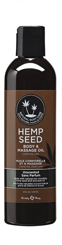 Hemp Seed Massage Oil - 8 Fl. Oz. - Unscented - EB-MAS008